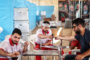 آغاز بکار درمانگاه شهید صلح هلال احمر گلستان در عمود ۱۱۲۰ نجف به کربلا