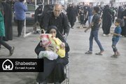 خروج بیش از ۵۰ هزار اتباع خارجی از مرز شلمچه برای حضور در کنگره عظیم اربعین حسینی