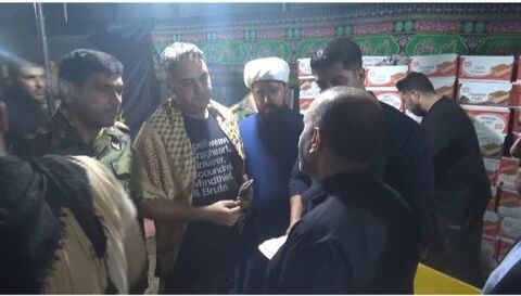 بازدید استاندار کرمانشاه از موکب رهپویان ولایت در پایانه بین المللی خسروی