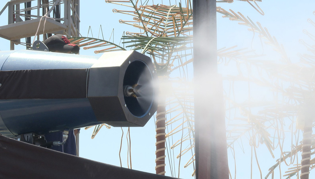 استفاده آستان مقدس امام حسین(ع) برای نخستین بار از سیستمهای مخصوص خنک کننده همزمان با اربعین