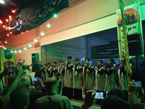 دومین اجرای گروه سرود کانون نسیم صبا لردگان با نوای «یاحسین(ع)»