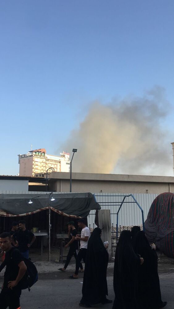 آتش سوزی در مرکز کربلا مهار شد+عکس