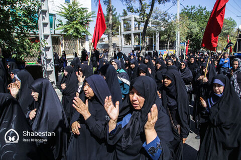 حضور ۸۰ درصدی بانوان در مراسم پیاده روی جاماندگان اربعین حسینی در شیروان 