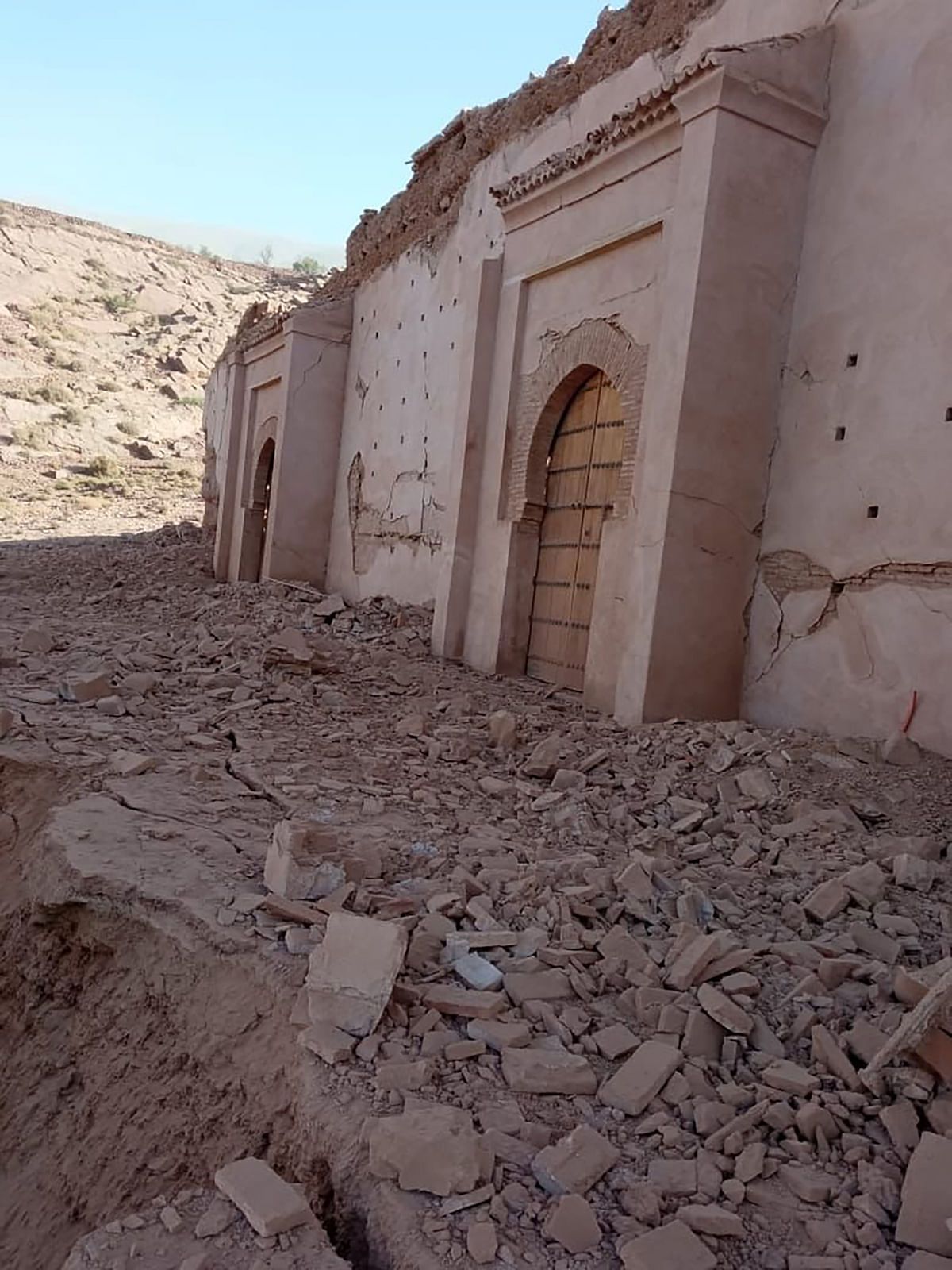 فروریختن مسجد قدیمی قرن 12 مراکش در زلزله این کشور+ عکس