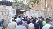 پیکر اسیر آزاده «جمیل حمامی» در مسجد الاقصی تشییع شد