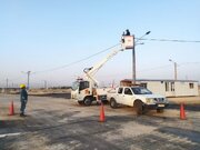 سرویس ۱ هزار و ۱۴۵پایه چراغ روشنایی معابر در مهران