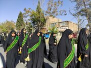 گزارش تصویری/پیاده‌روی بانوان خادمیار رضوی در عزای امام هشتم