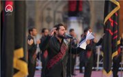 گزارش تصویری/ عزاداری خادمان آستان مطهر علوی به مناسبت شهادت امام حسن عسکری(ع)