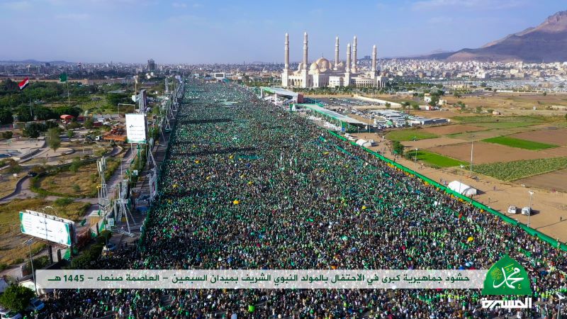 فیلم و عکس/ جشن میلیونی میلاد نبی مکرم اسلام(ص) در صنعاء