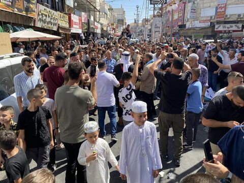 فیلم/ راهپیمایی نبوی فلسطینی‌ها در جنین به مناسبت میلاد پیامبر اکرم(ص)