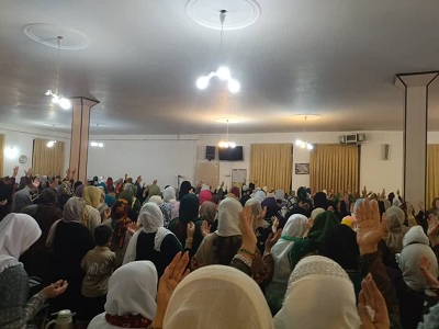 بزرگترین مراسم مولودی خوانی بانوان مهاباد در مسجد یوسف قاضی/شرکت بیش از هزار نفر