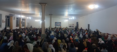 بزرگترین مراسم مولودی خوانی بانوان مهاباد در مسجد یوسف قاضی/شرکت بیش از هزار نفر