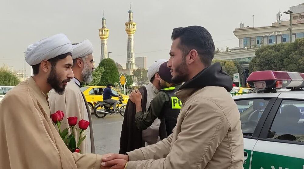 تشکر خاص طلبه های مشهدی از پلیس