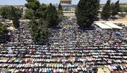 اقامه نماز جمعه 50 هزار فلسطینی در مسجدالاقصی