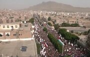 فیلم/ راهپیمایی هزاران یمنی در حمایت از «طوفان الاقصی»