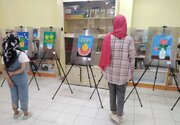 برپایی نمایشگاه نقاشی کودکان در مترو ولی‌عصر(عج)
