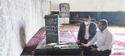 ادای احترام مدیر و کارکنان ستاد کانون های مساجد جنوب کرمان به مقام شامخ شهیدان