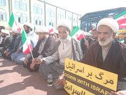 گزارش تصویری/ اجتماع بزرگ حوزویان خراسان جنوبی در حمایت از مردم فلسطین