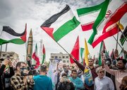 آران و بیدگلی ها در حمایت از مردم فلسطین راهپیمایی می کنند