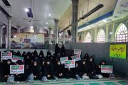 خواهران طلبه گلستان جنایات رژیم صهیونیستی در غزه را محکوم کردند