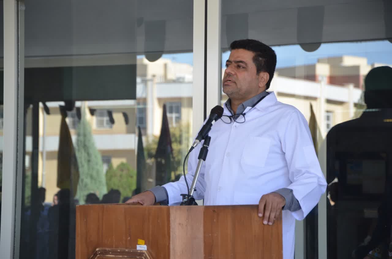 تجمع اعتراضی کادر درمان استان یزد در پی جنایت رژیم صهیونیستی در غزه+تصاویر