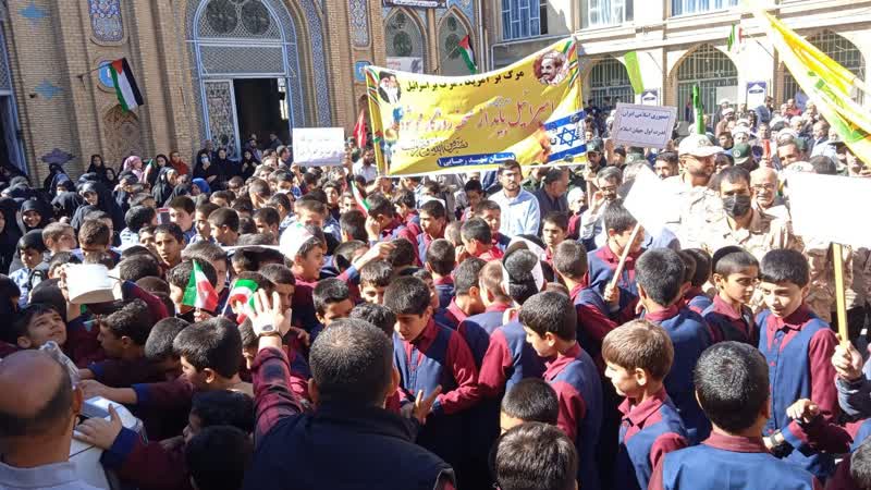 خروش ملایریها علیه جنایتهای رژیم کودککش صهیونیستی