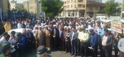 عکس| تجمع مردم جهرم در محکومیت جنایت رژیم صهیونیستی در بیمارستان غزه