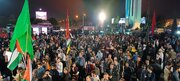 اجتماع مردمی اَینَ مُنتَقِم در میدان فلسطین مشهد