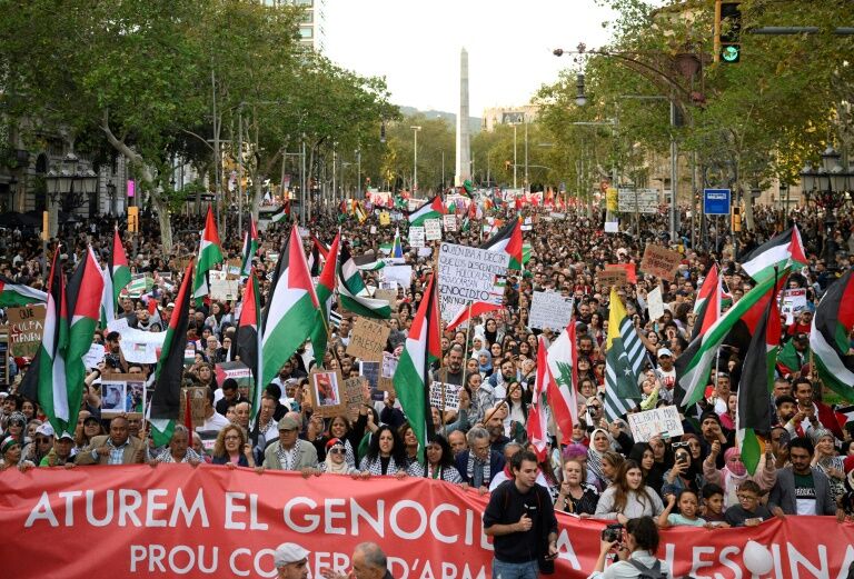 تظاهرات 100 هزار نفری لندن در حمایت از فلسطین