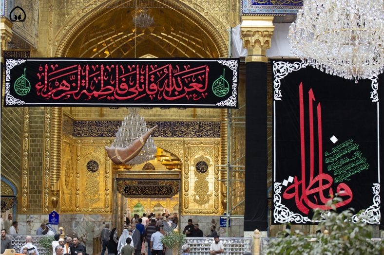 آستان مقدس حضرت عباس(ع) سیاهپوش حضرت زهرا(ع) شد+ عکس