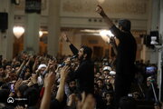 تجمع موکب‌داران و خادمان مشهدی اربعین حسینی در حرم مطهر رضوی در حمایت از غزه
