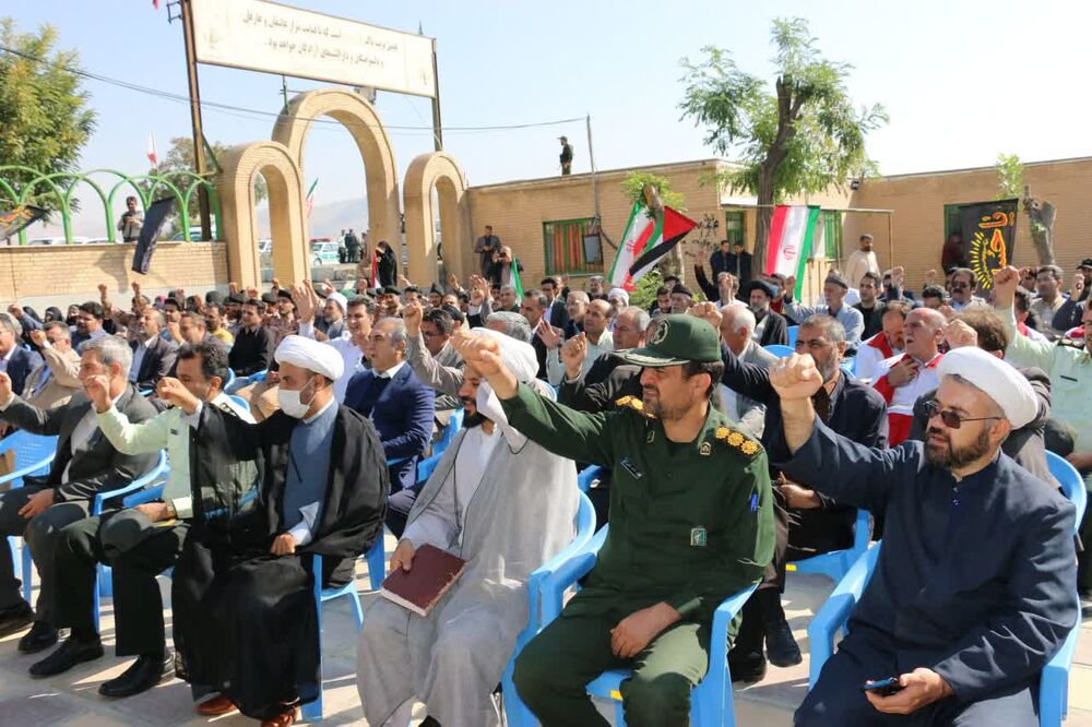 مراسم بزرگداشت شهدای مظلوم غزه در کامیاران برگزار شد