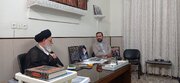 دیدار مدیر ستاد هماهنگی کانون های مساجد یزد با امام جمعه بخش مرکزی یزد
