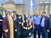 استقبال از قهرمان مسابقات پاراآسیایی مسجد امام حسن مجتبی(ع)
