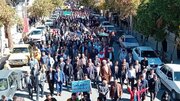 فیلم| حضور پرشور مردم اقلید در راهپیمایی ۱۳ آبان