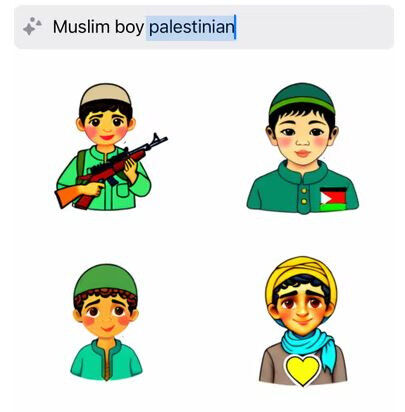 هوش مصنوعی در  خدمت استعمار/ تولید استیکرهای کودکان فلسطینی اسلحه به دست در «واتس اپ»!