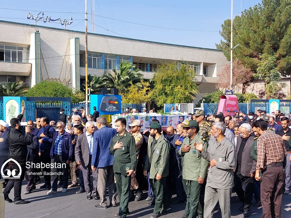 تشییع جانباز ۷۰درصد در کرمان