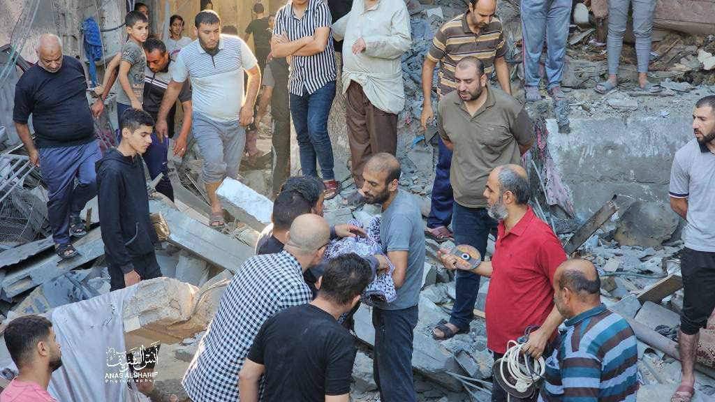 بمباران منزل یحیی سنوار رئیس دفتر سیاسی حماس در غزه+ عکس