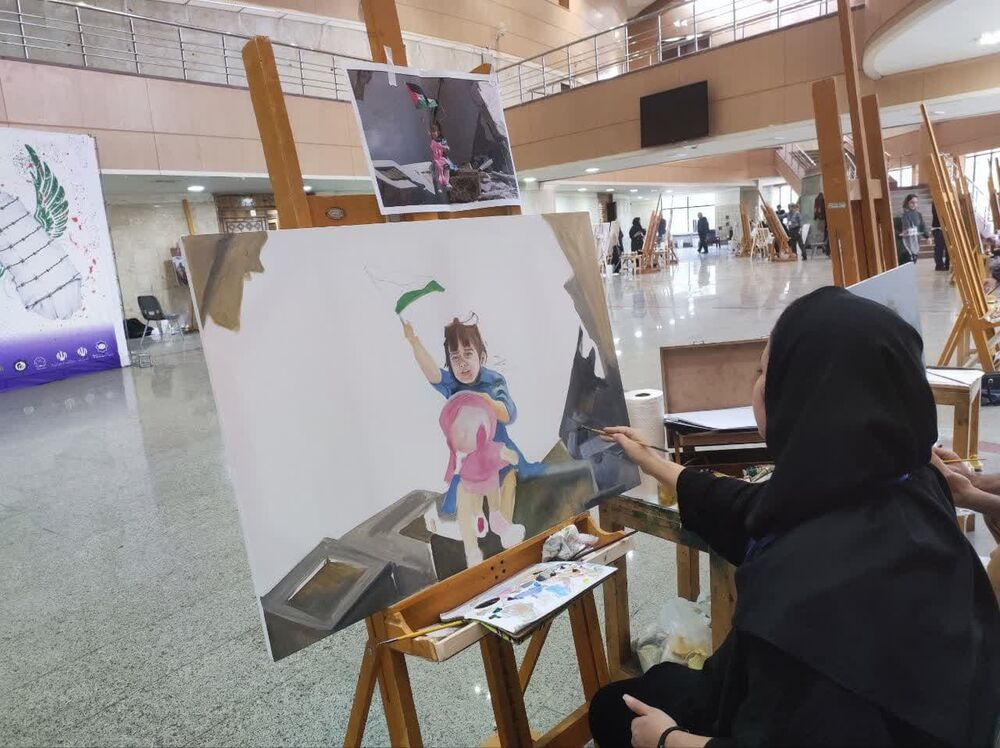 ۳۰ اثر در رویداد بزرگ نقاشی «هنر راویان غزه» تولید میشود