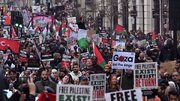 راهپیمایی«روز آتش بس» برای حمایت از فلسطین در لندن