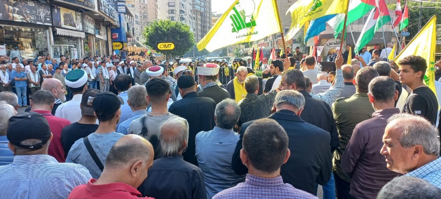 مراسم گرامیداشت «روز شهید حزبالله» در صیدای لبنان+عکس