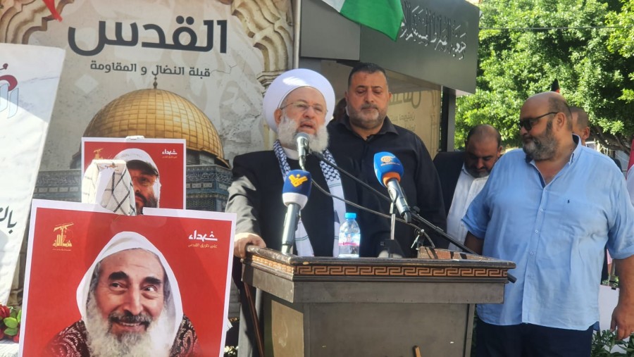 مراسم گرامیداشت «روز شهید حزبالله» در صیدای لبنان+عکس