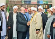 دیدار نماینده جنبش اسلامی حماس در ایران با علمای اهل سنت تایباد