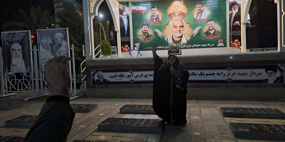 خبرنگاران در قدمگاه سردار دلها