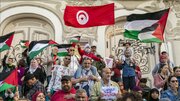 تظاهرات «جبهه نجات» تونس در حمایت از فلسطین