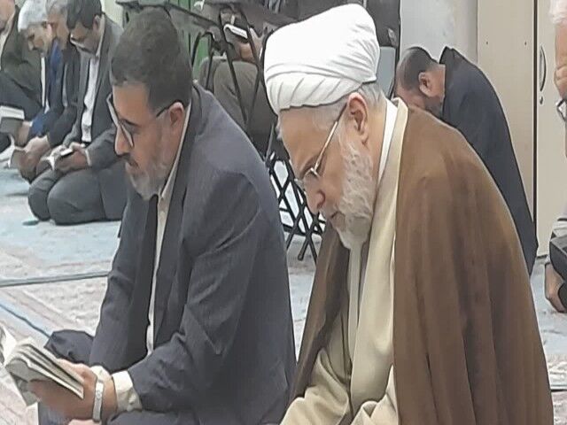 مراسم پر فیض دعای ندبه در مهدیه سنندج برگزار شد