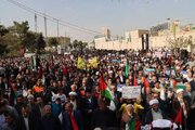 سمنانی ها در حمایت از مردم مقتدر غزه به میدان آمدند