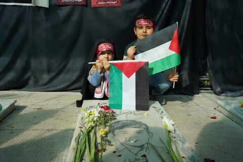 تجمع دانش‌آموزان شیرازی در حمایت از کودکان غزه