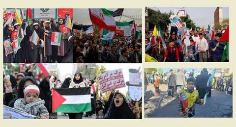 تهرانی‌ها در حمایت از مردم غزه به خیابان می‌آیند