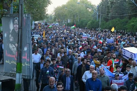 راهپیمایی مردم فارس در حمایت از مردم غزه برگزار می‌شود